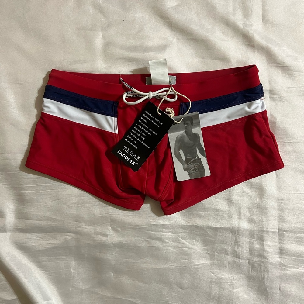 Taddlee I Men's I Multi-color/Red Swimwear I Brazilian Style